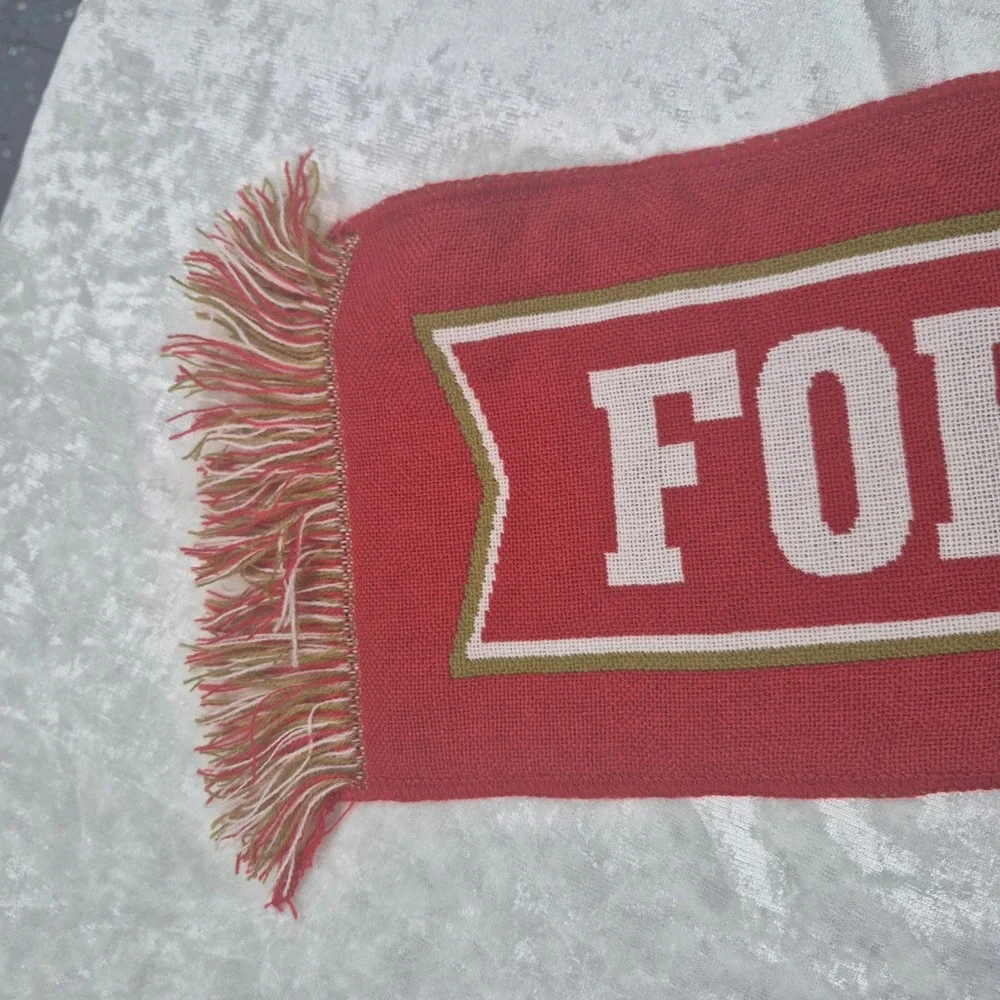 San Francisco 49ers‎ Forever Faithful Knit Scarf Red Gold NFL Fan Gear